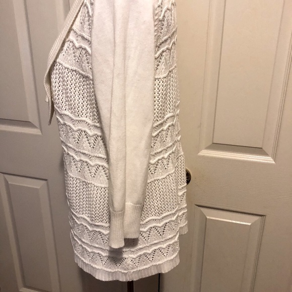 Spring Mercer Duster Grandpa Sweater Cable Knit M - Picture 3 of 9